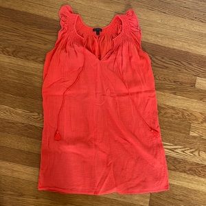 J crew orange cotton voile kaftan for pool or beach